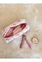 Pink Ribbon Single Compartment Pen Holder Washable Zippered School Pencil Case Coquette Pen Holder - 2