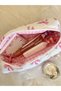 Pink Ribbon Single Compartment Pen Holder Washable Zippered School Pencil Case Coquette Pen Holder - 7