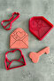 Heart - Letter Themed Mold Set of 3
