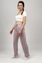 Women's Four Seasons Polyviscon Ribbon Pajama Bottoms Tracksuit Lilac Polka Dot - 5