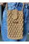 Hand Knitted Mobile Phone Straw Bag Goldenbee Special Series Hsr-104 - 3