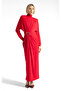Silvia Buckle Dress Red - 4