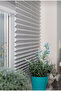Foldable Glass Balcony Screen, Home Screen Office Screen Pimapen Glass Screen (Light Gray Color) - 3