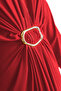 Silvia Buckle Dress Red - 3