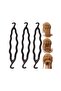 Hair Bun Making and Hair Braiding Apparatus Set - 2