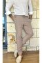 Men's Jogger Pants Mink Italian Cut, Elastic Waist with Belt, Lace-Up and Buttoned, High Quality - 6