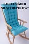 Selen Luxury Chair Cushion Bench Swing Rocking Chair Cushion 120X50 cm Turquoise (Cushion Only) - 4
