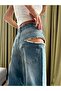 Zip Detail Design Jean Trousers - 2