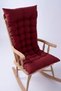Selen Luxury Chair Cushion, Bench, Swing Rocking Chair Cushion 120X50Cm Burgundy (Cushion Only)