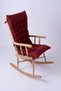 Selen Luxury Chair Cushion, Bench, Swing Rocking Chair Cushion 120X50Cm Burgundy (Cushion Only) - 2
