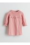 Lcw Kids Green Crew Neck Girls Muslin Dress - 2