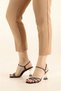 Women's Stoned Transparent 7 cm Heeled Evening Dress Shoes - 3