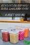 Set of 6 Self Lid Food Freezer Seasoning Storage Containers 1.15 Liters