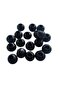 10 Mm Black Color Wooden Beads - 50 Grams (Average ± 110 - 150 Pieces) - 2