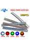 5 colors-100pcs 100PCS SMD LED 0603 Light Emitting Diode Ultra-bright Smd LED Red White Yello - 8