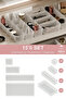 Origami Drawer Organizer Makeup, Kitchen, Office, Organizer Transparent 14Pcs 6K - 50 - 2B - 2XL - 2