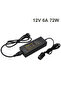 EU plug Car Power Adapter Cigarette Lighter Converter Power Convert AC to DC 110V/ 220V to 12V 6A Po - 7