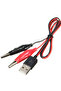 Metal Alligator Clip Crocodile Electrical Clamp for Testing Probe Crocodile Test Clip to USB Adap... - 4