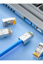 50 قطعة من موصلات Cat6 Pass Through RJ45 المحمية ذات النهاية البلورية المطلية بالذهب 8P8C Crimp UTP Ethernet Mod - 7