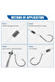 2.0mm PRO BEROS 50Pcs Copper Double Barrel Crimp Sleeves Fishing Line Tube Connectors Crimping Loop - 6
