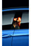 Car Door Post Cover Foil (Right Left Set) (2 Pieces) - 22X52 cm