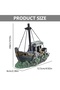 Aquarium Sunken Ship Decoration Resin Fishtank Ornaments Hideout for Hermit 12.5*6*10cm Mini Retr... - 2
