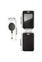 Elliptical ID holder Black Retractable Badge Reel with Name Card Badge Holder Medical Badge Reel for - 4
