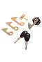 Hot sale 1Set (1 Lock+2 Keys+4 Metal Hook) Electric Car Scooter Tail Box Lock Trunk Lock Accessor...