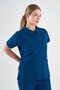 Lycra Petrol Blue Polo Neck Suit - 3