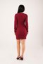 Ottoman Burgundy Dress with V Buckle Front - 6