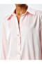 Long Sleeve Buttoned Satin Shirt - 5