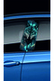 Car Door Post Cover Foil (Right Left Set) (2 Pieces) - 22X52 cm