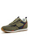 Men's Khaki Low-Top Sneakers - Lightweight Timeless Lace-Up Style, Ideal for Casual Outings - 2