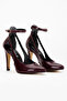 Women's High Heels Burgundy Patent Leather Stiletto - 5