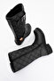 Black Women's Casual Zippered Thick Soled Boots Hj 102 15980Z - 6