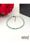 Amazonite 3mm Faceted Natural Stone Bracelet - 7