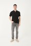 Polo Collar Knitwear T-Shirt with Zipper Detail - 4