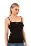 Özkan 2102 Women's Viscose Fabric Flexible Comfortable Strappy Collar with Sequin Detail Athlete - 4