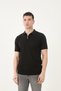 Polo Collar Knitwear T-Shirt with Zipper Detail
