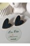 Steel Earrings Heidiye for Valentine's Day and Mother's Day - Heart Polymer Clay Handmade - 3