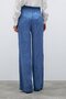 Patterned Satin Trousers - Indigo - 8