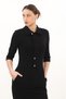 Zippered Pocket Button Detailed Slit Midi Dress 7095 - 5