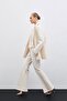 Front Single Button Long Jacket - Beige - 6