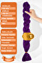 Synthetic Hair for African Braiding, Rasta and Box Braid - Purple