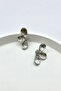 Women's Earrings 3 cm Half Flower Model Earrings