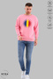 Unisex Long Sleeve Romania Printed Crew Neck Hoodless Raster Oversize Sweatshirt - 3