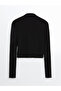 Nevavm with a Difference Stand Collar Straight Long Sleeve Women's Crop - 6
