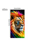 Car Door Pole Covering Foil Colorful Lion 25X50 cm - 4