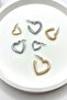 Women's Earrings 3 Row Size Cut Out Heart Earrings - 2