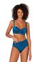 Petrol Blue Women's Bikini Set with Support and Accessories